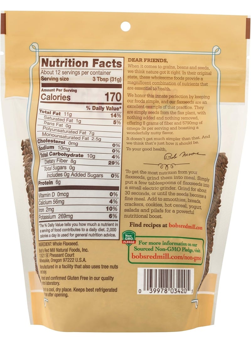 Bob's Red Mill Raw Whole Brown Flaxseed, 13-ounce - Image 2